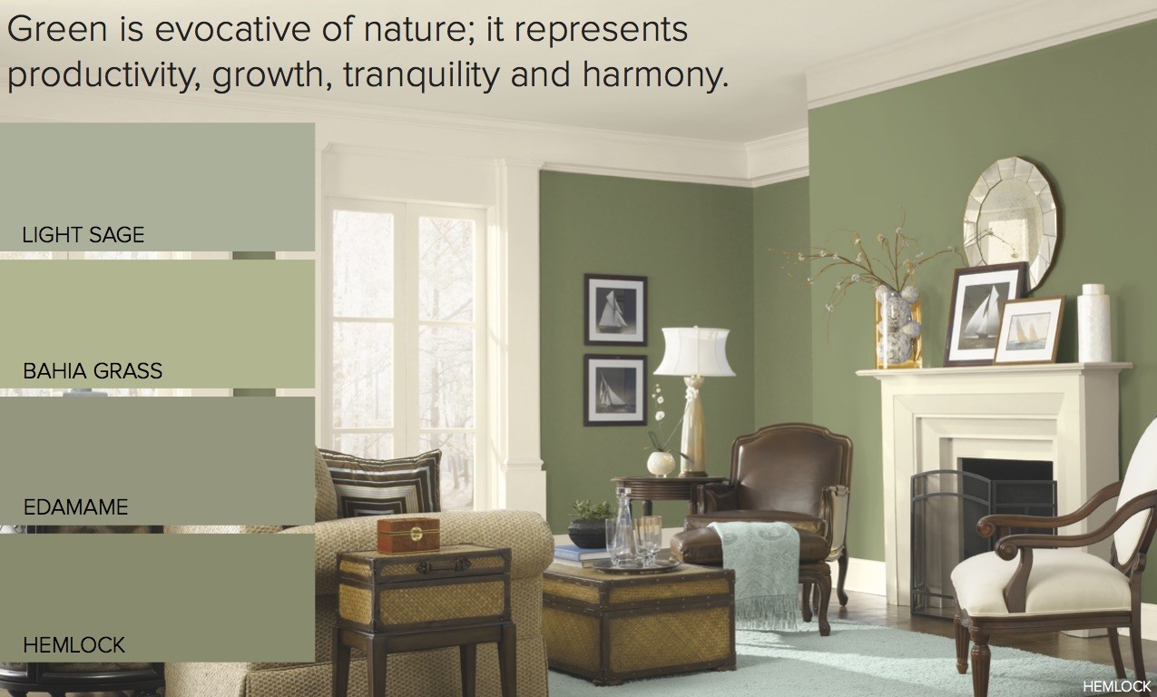 Popular Green Paint Colors Dining Room