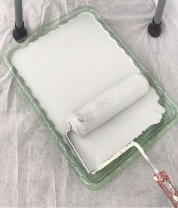 paint roller white paint