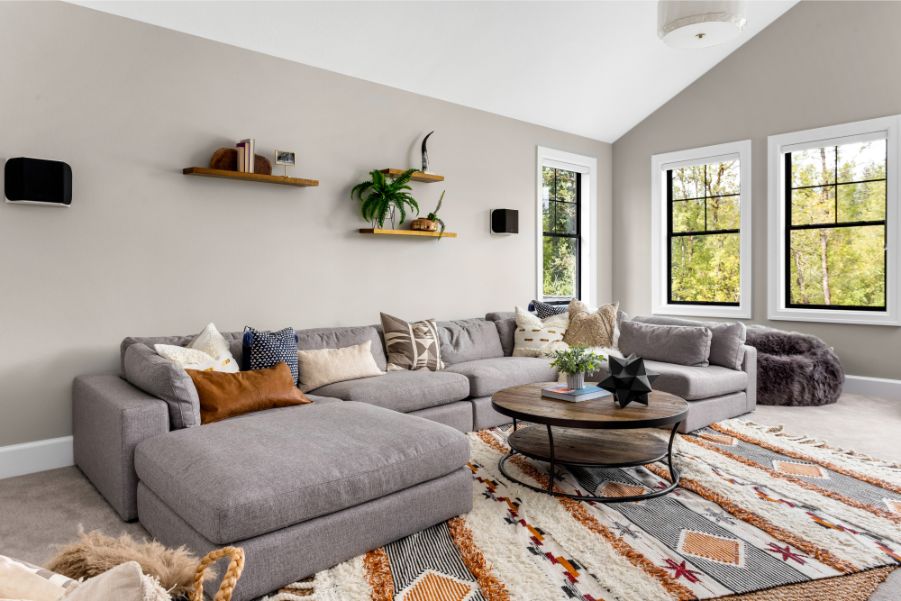 Grey Beige Color In Living Room