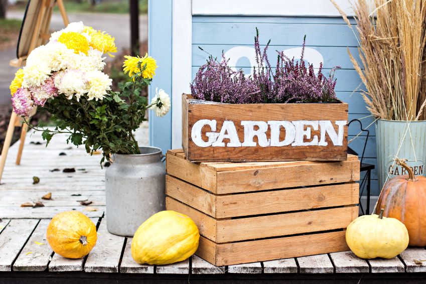 fall gourds and porch